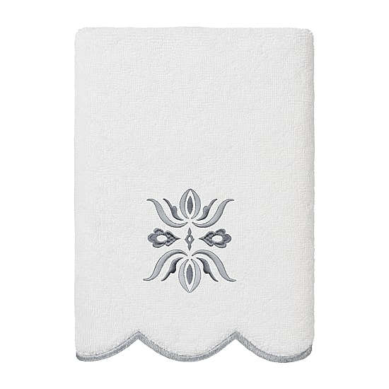 Linum Home Textiles Flower Crest Scallop 6-pc. Quick Dry Bath Towel Set