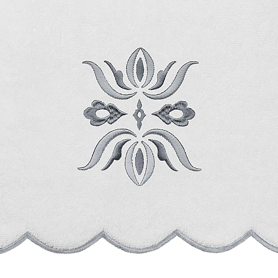 Linum Home Textiles Flower Crest Scallop 6-pc. Quick Dry Bath Towel Set