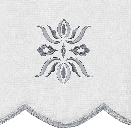 Linum Home Textiles Flower Crest Scallop 6-pc. Quick Dry Bath Towel Set