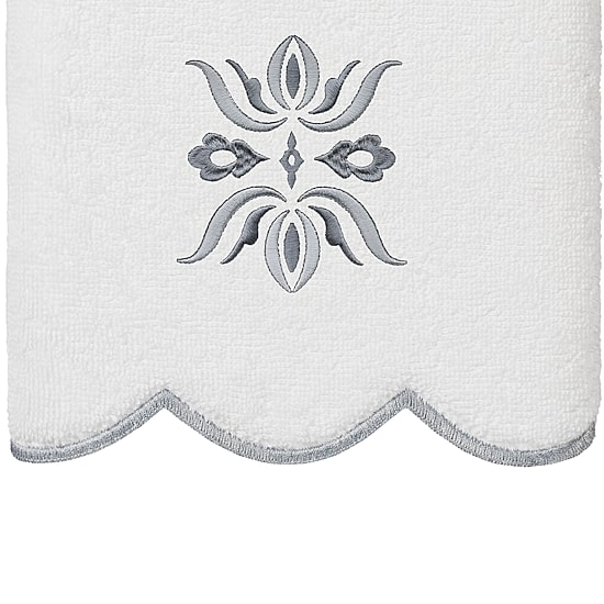 Linum Home Textiles Flower Crest Scallop 6-pc. Quick Dry Bath Towel Set