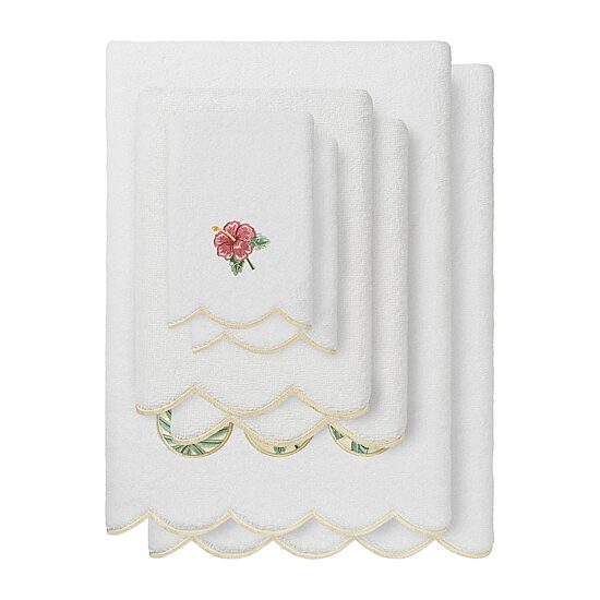 Linum Home Textiles Maui Scallop 6-pc. Quick Dry Bath Towel Set