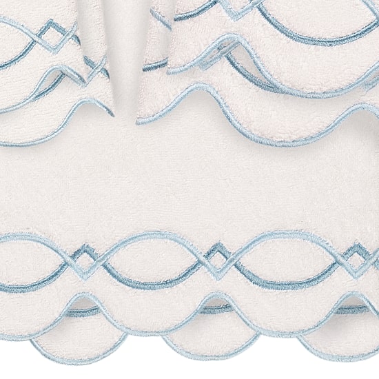Linum Home Textiles Diamond Chain Scallop 6-pc. Quick Dry Bath Towel Set