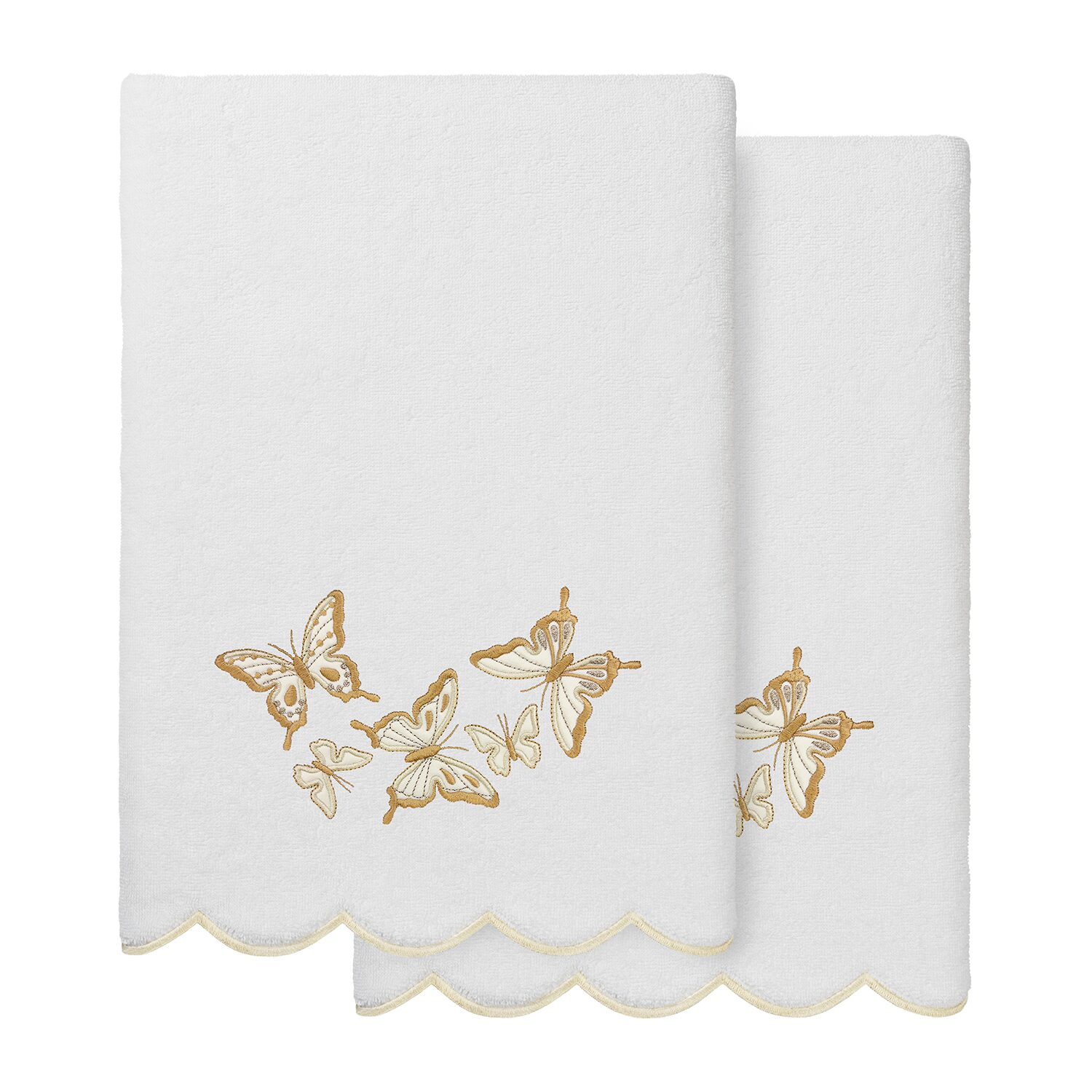 Linum Home Textiles Britney Scallop -pc. Quick Dry Bath Towel Set