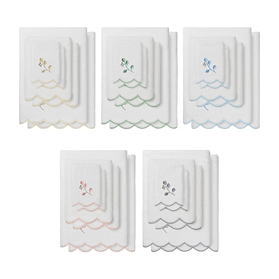 Linum Home Textiles Wild Branch Scallop 6-pc. Quick Dry Bath Towel Set