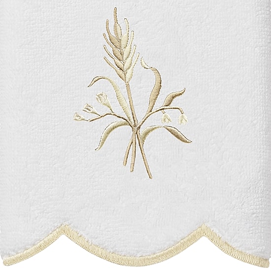 Linum Home Textiles Whitney Scallop 3-pc. Quick Dry Bath Towel Set