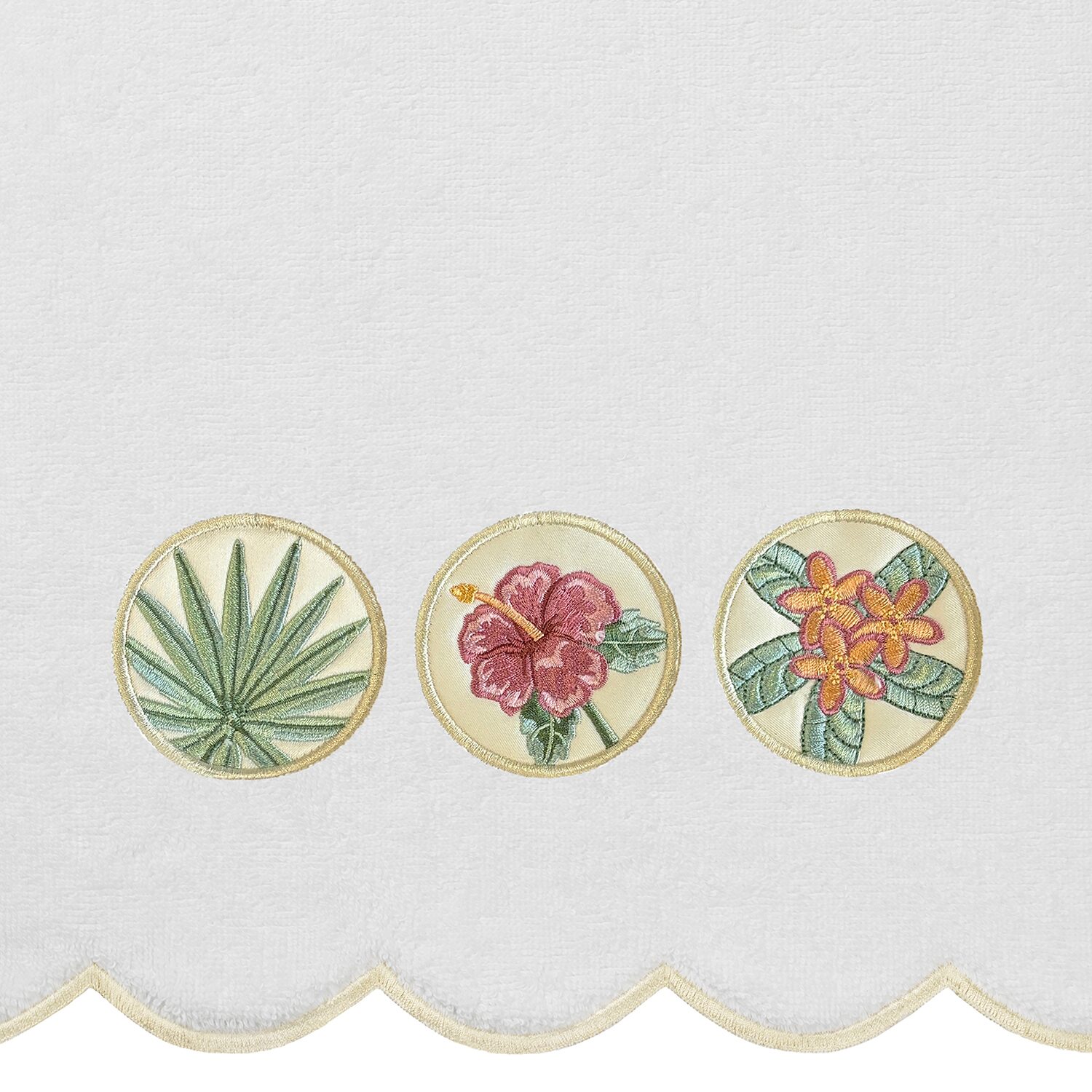 Linum Home Textiles Maui Scallop 3-pc. Quick Dry Bath Towel Set