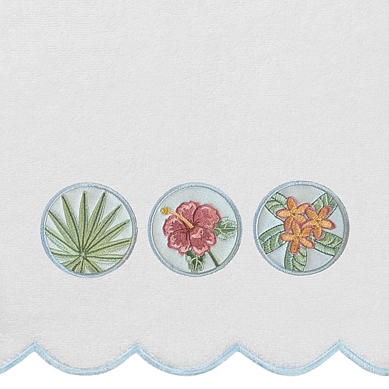 Linum Home Textiles Maui Scallop 3-pc. Quick Dry Bath Towel Set