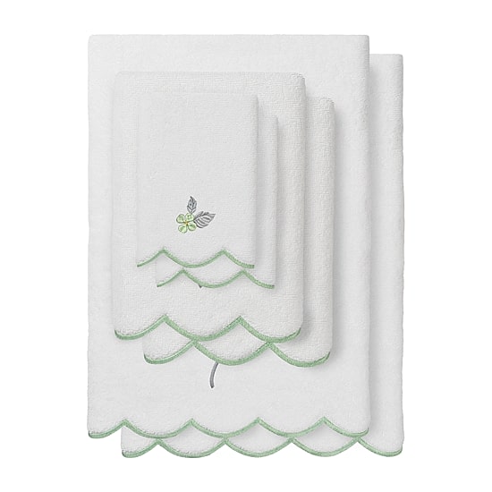 Linum Home Textiles Hydea Scallop 6-pc. Quick Dry Bath Towel Set