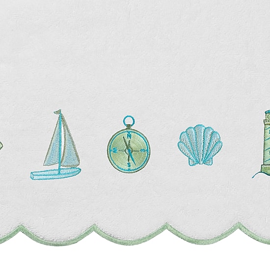 Linum Home Textiles Sea Joy Scallop 6-pc. Quick Dry Bath Towel Set