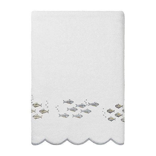 Linum Home Textiles Fish School Scallop 6-pc. Quick Dry Bath Towel Set