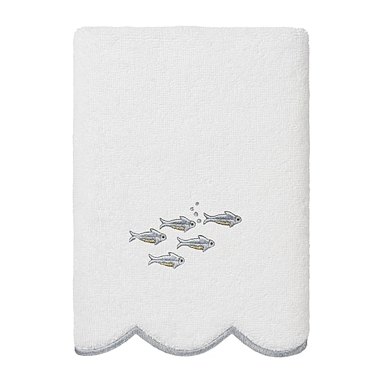 Linum Home Textiles Fish School Scallop 6-pc. Quick Dry Bath Towel Set