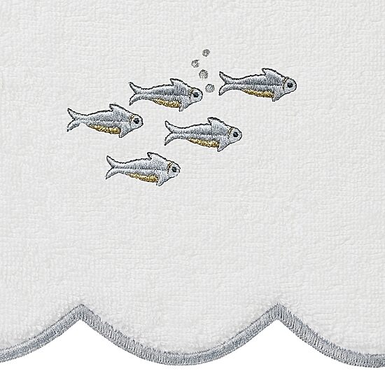 Linum Home Textiles Fish School Scallop 6-pc. Quick Dry Bath Towel Set