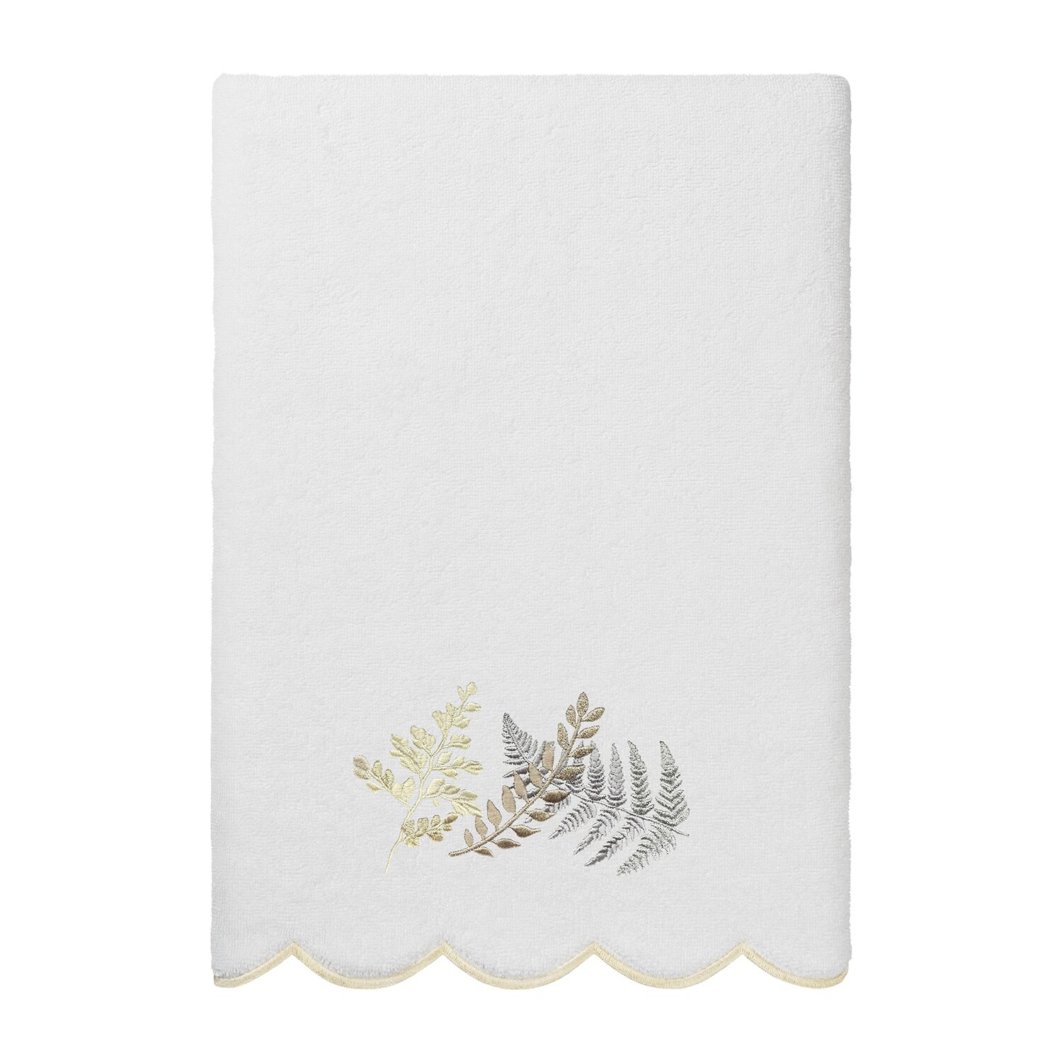 Linum Home Textiles Fern Toss Scallop 3-pc. Quick Dry Bath Towel Set