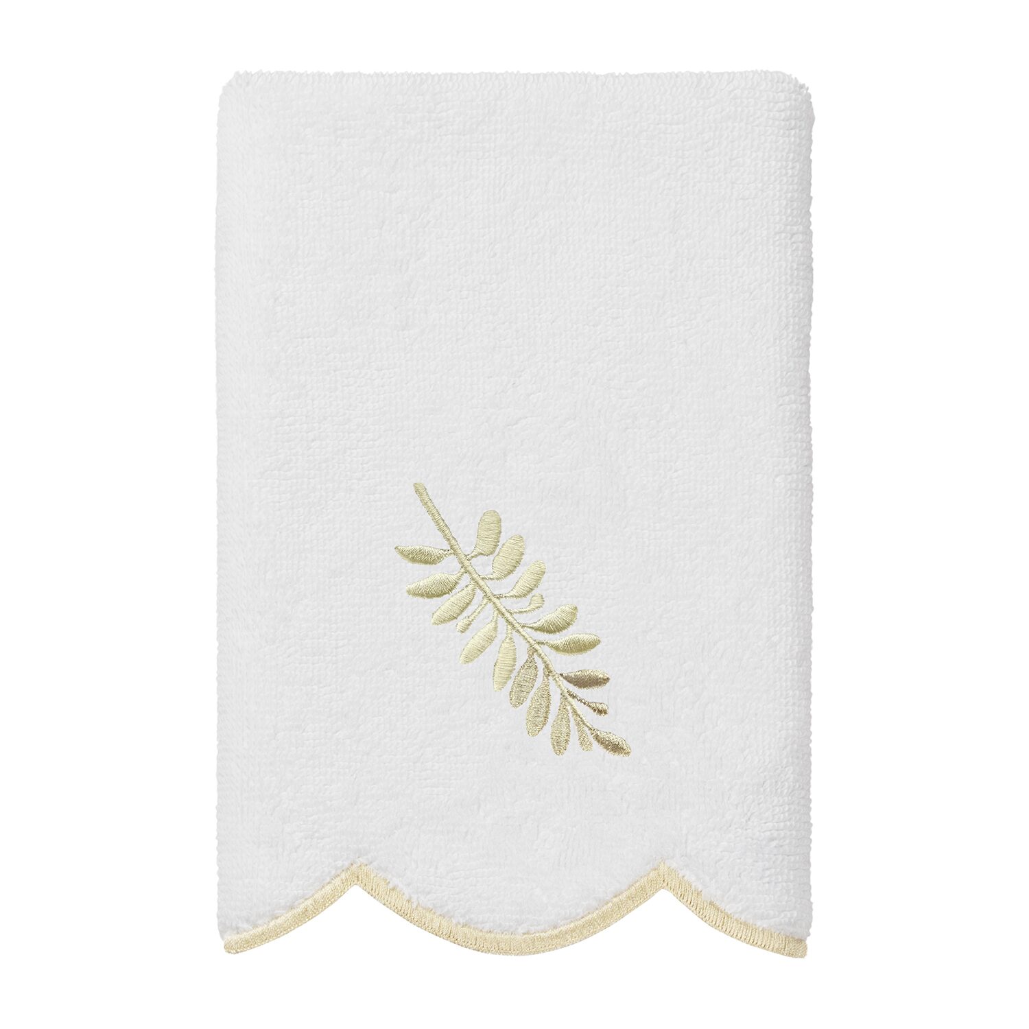 Linum Home Textiles Fern Toss Scallop 3-pc. Quick Dry Bath Towel Set