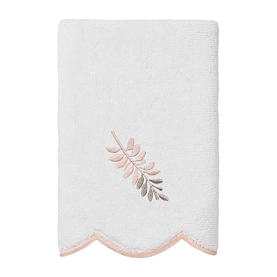 Linum Home Textiles Fern Toss Scallop 3-pc. Quick Dry Bath Towel Set