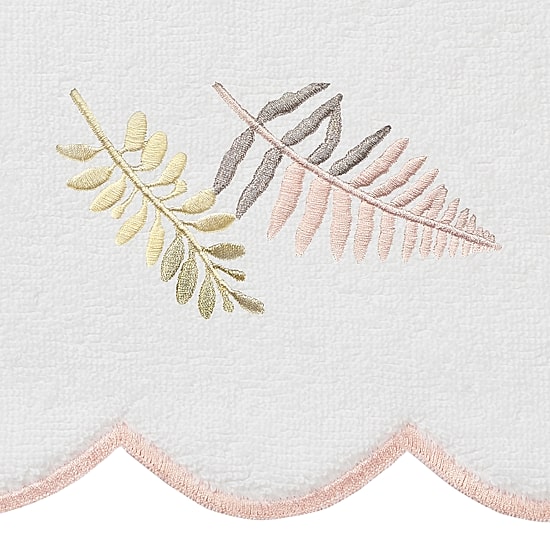 Linum Home Textiles Fern Toss Scallop 3-pc. Quick Dry Bath Towel Set