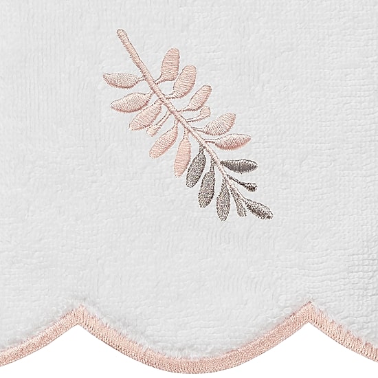 Linum Home Textiles Fern Toss Scallop 3-pc. Quick Dry Bath Towel Set