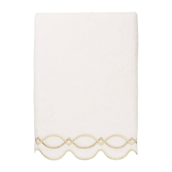 Linum Home Textiles Diamond Chain Scallop 3-pc. Quick Dry Bath Towel Set