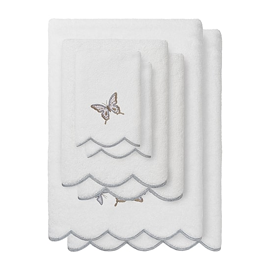 Linum Home Textiles Britney Scallop 6-pc. Quick Dry Bath Towel Set
