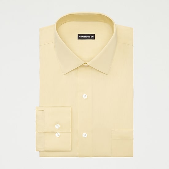 Van Heusen Ultra Flex Big and Tall Mens Regular Fit Stretch Fabric Wrinkle Free Long Sleeve Dress Shirt