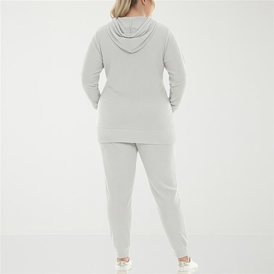 White Mark Knit 2-pc. Pant Set-Plus