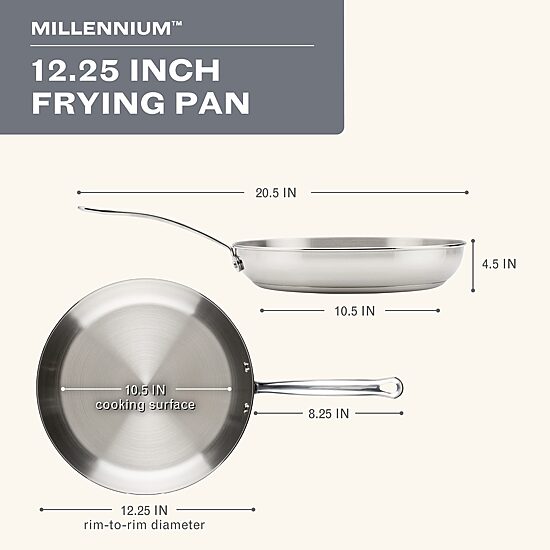 Farberware Millennium Stainless Steel 12.25" Skillet