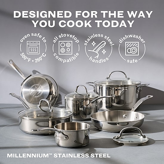 Farberware Millennium Stainless Steel 10-pc. Cookware Set