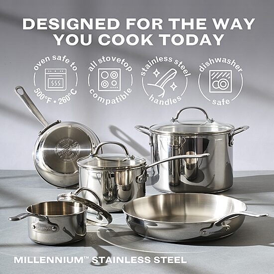 Farberware Millennium Stainless Steel 8-qt. Stockpot