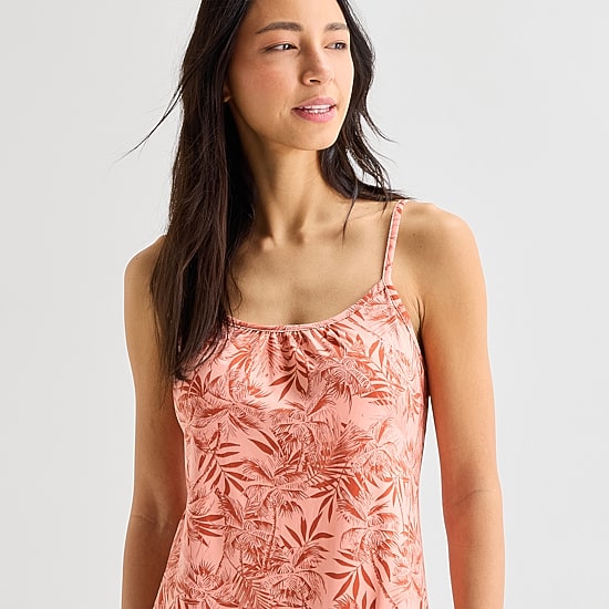 Ambrielle Womens Sleeveless Crew Neck Chemise