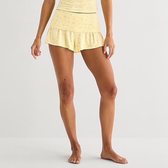 Arizona Cloud Kissed Womens Juniors Pajama Shorts