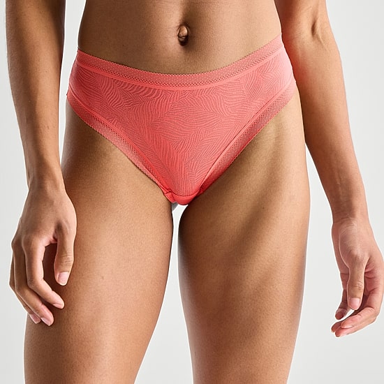 Ambrielle Smooth Lace Thong Panty