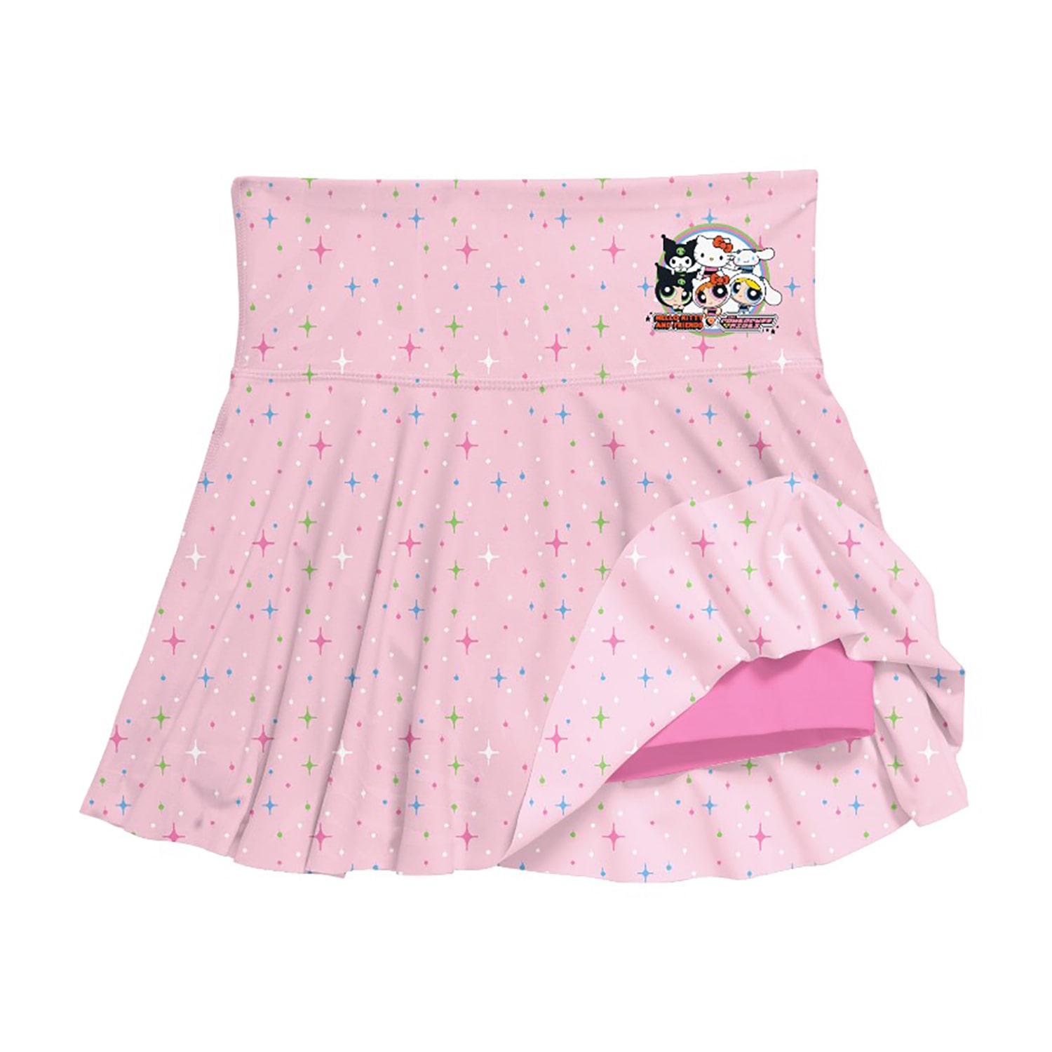 Little & Big Kid Girls Hello Kitty Powerpuff Skort