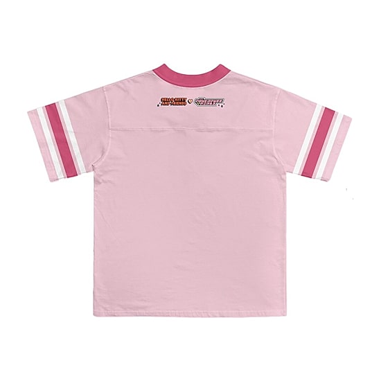 Jersey Little & Big Kid Girls V Neck Hello Kitty Powerpuff Girls Short Sleeve Jersey