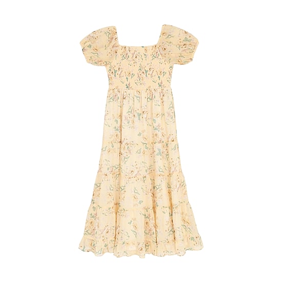 Rare Editions Big Kid Girls Short Sleeve Floral Maxi Dress