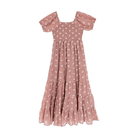 Rare Editions Big Kid Girls Short Sleeve Maxi Dress