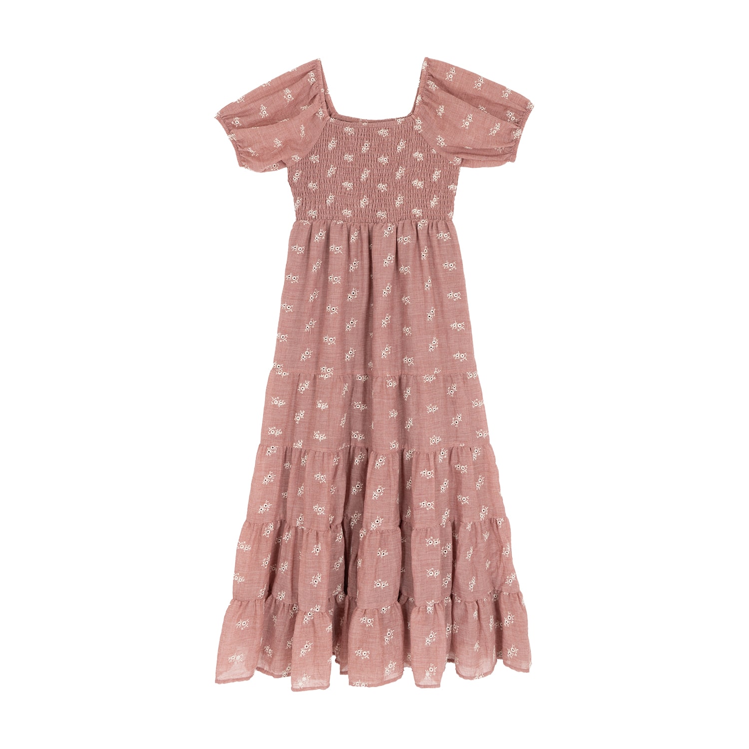 Rare Editions Big Kid Girls Short Sleeve Maxi Dress