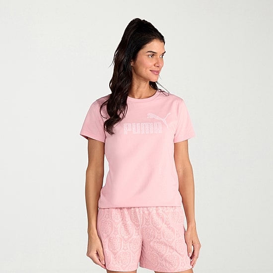 PUMA Womens Crew Neck Short Sleeve Active T-Shirt