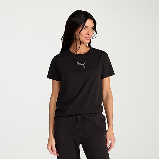 PUMA Womens Crew Neck Short Sleeve Active T-Shirt