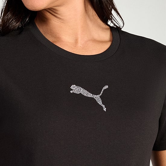 PUMA Womens Crew Neck Short Sleeve Active T-Shirt