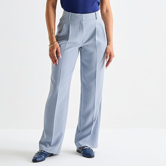 Worthington Womens Tall Straight High Rise Trouser