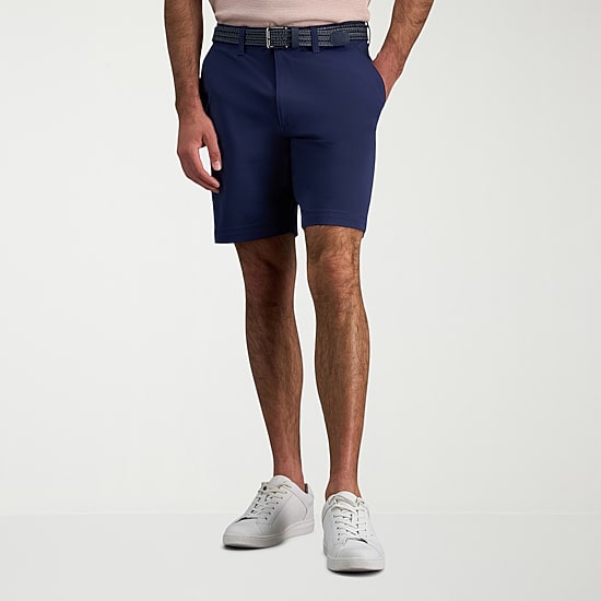 Haggar Sport Performance Mens 9" Stretch Fabric Chino Short