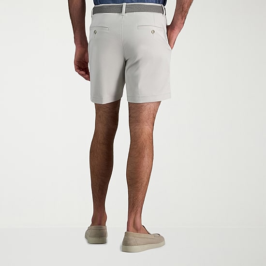 Haggar Sport Performance Mens 7" Stretch Fabric Chino Short