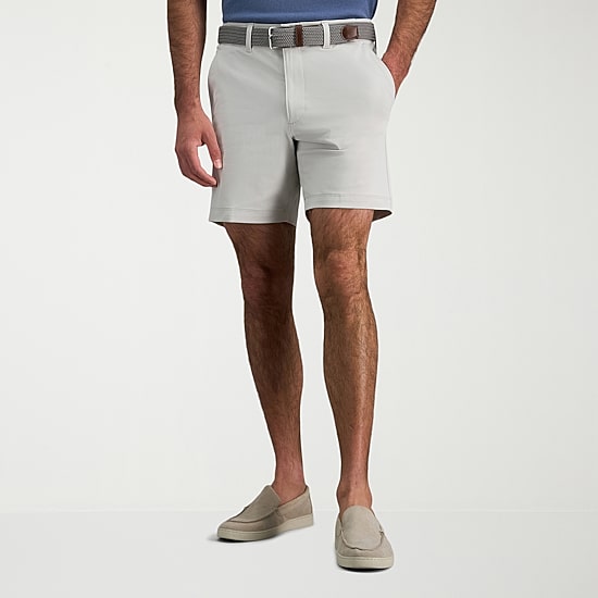 Haggar Sport Performance Mens 7" Stretch Fabric Chino Short