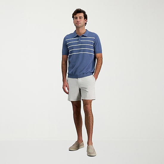 Haggar Sport Performance Mens 7" Stretch Fabric Chino Short