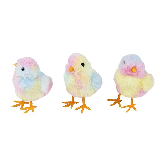 Northlight 4" Tie Dye Plush Chick Easter Figurine