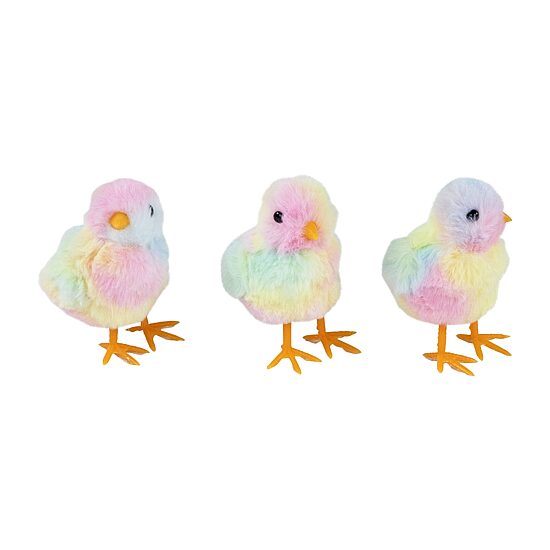 Northlight 4" Tie Dye Plush Chick Easter Figurine