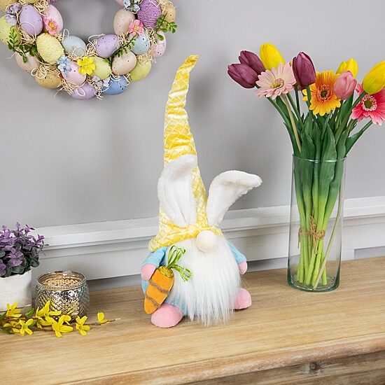 Northlight 19" Gnome With Bunny Ears Easter Gnome