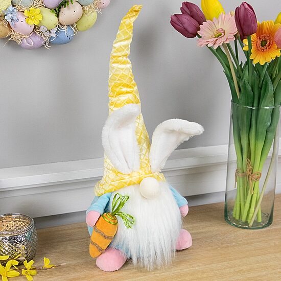 Northlight 19" Gnome With Bunny Ears Easter Gnome