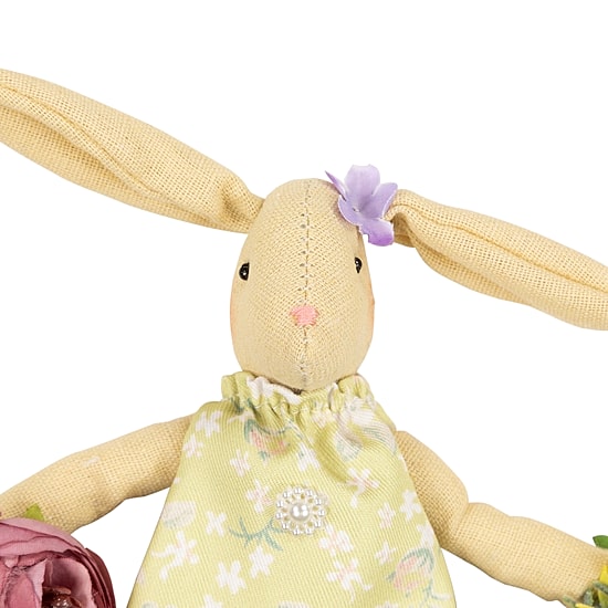 Northlight 10" Girl Bunny Artificial Floral Wreath