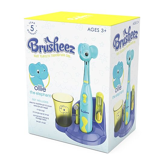 Brusheez Kid's Electric Toothbrush Set - Ollie the Elephant